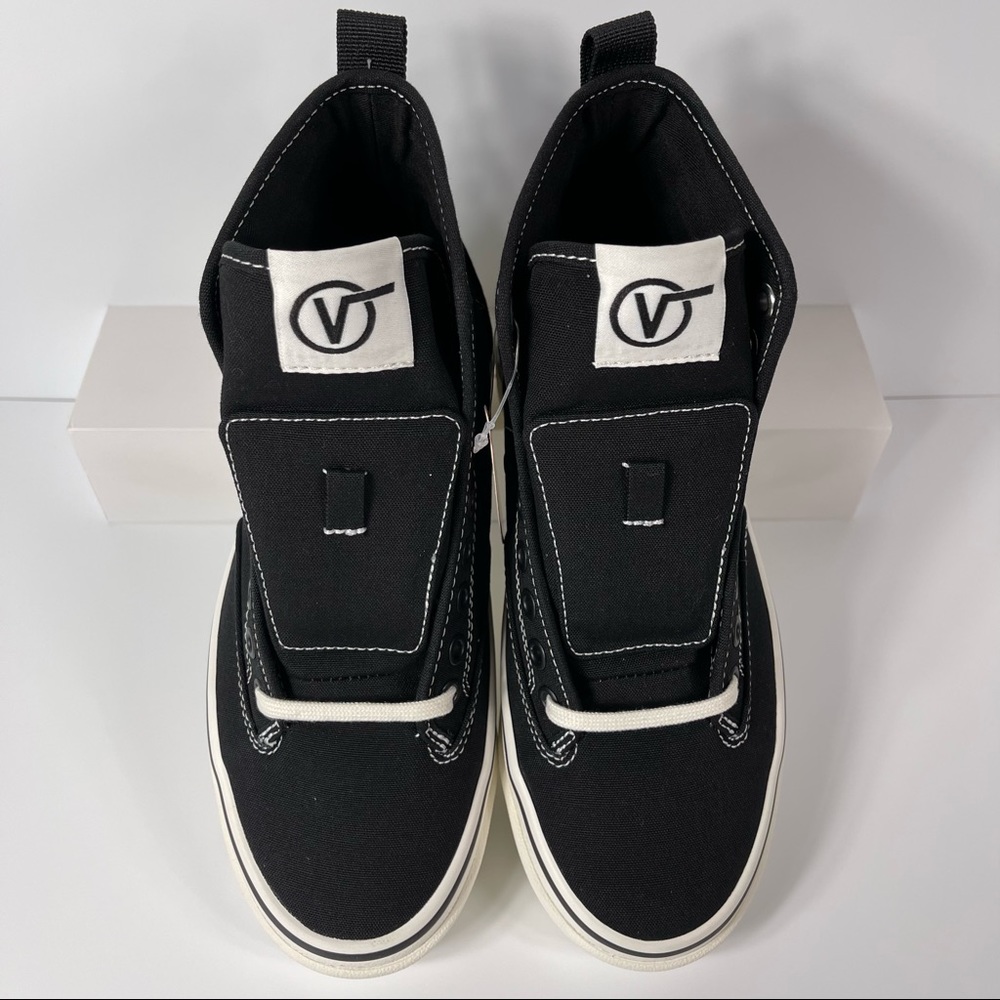 VANS SENTRY WC WOMENS HIGH TOP SHOES SIZE 7 BLACK WHITE WAFFLECUP LACE UP CANVAS - Picture 2 of 10